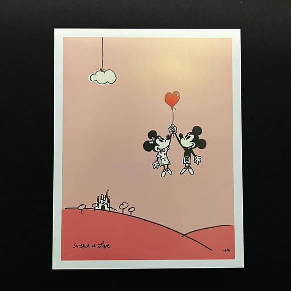 Other - Disney Art Poster So This Is Love Mickey Minnie Mouse by Will Gay